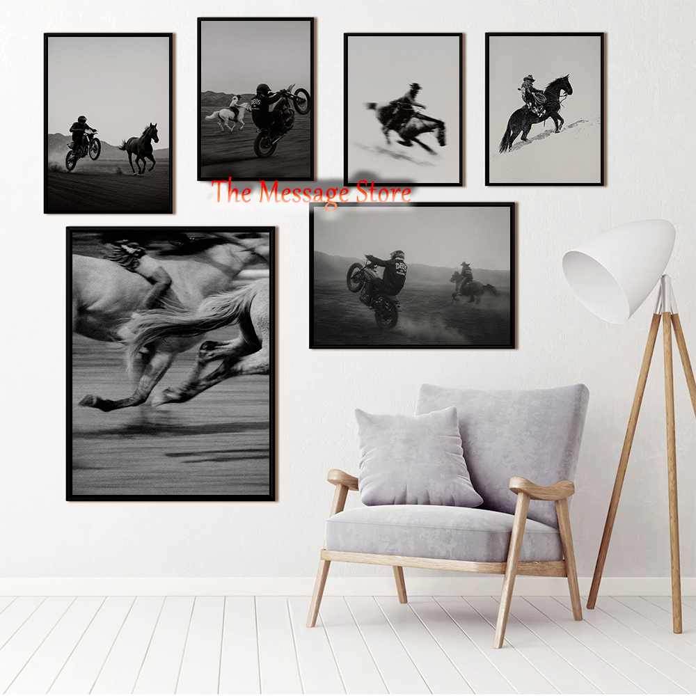 Luxury Lifestyle Japan - Affiche de course moto et équestre