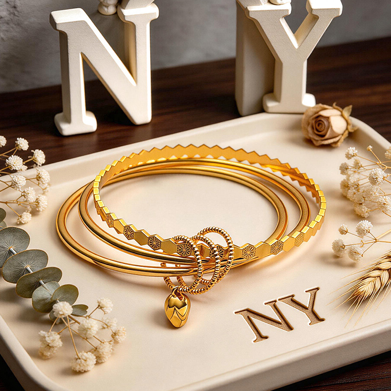 Bracelet en or véritable 24 ca - Luxury Lifestyle Beauty avis et prix